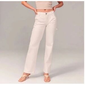 Abercrombie & Fitch High Rise Straight Carpenter Corduroy Women's Pants Size 0